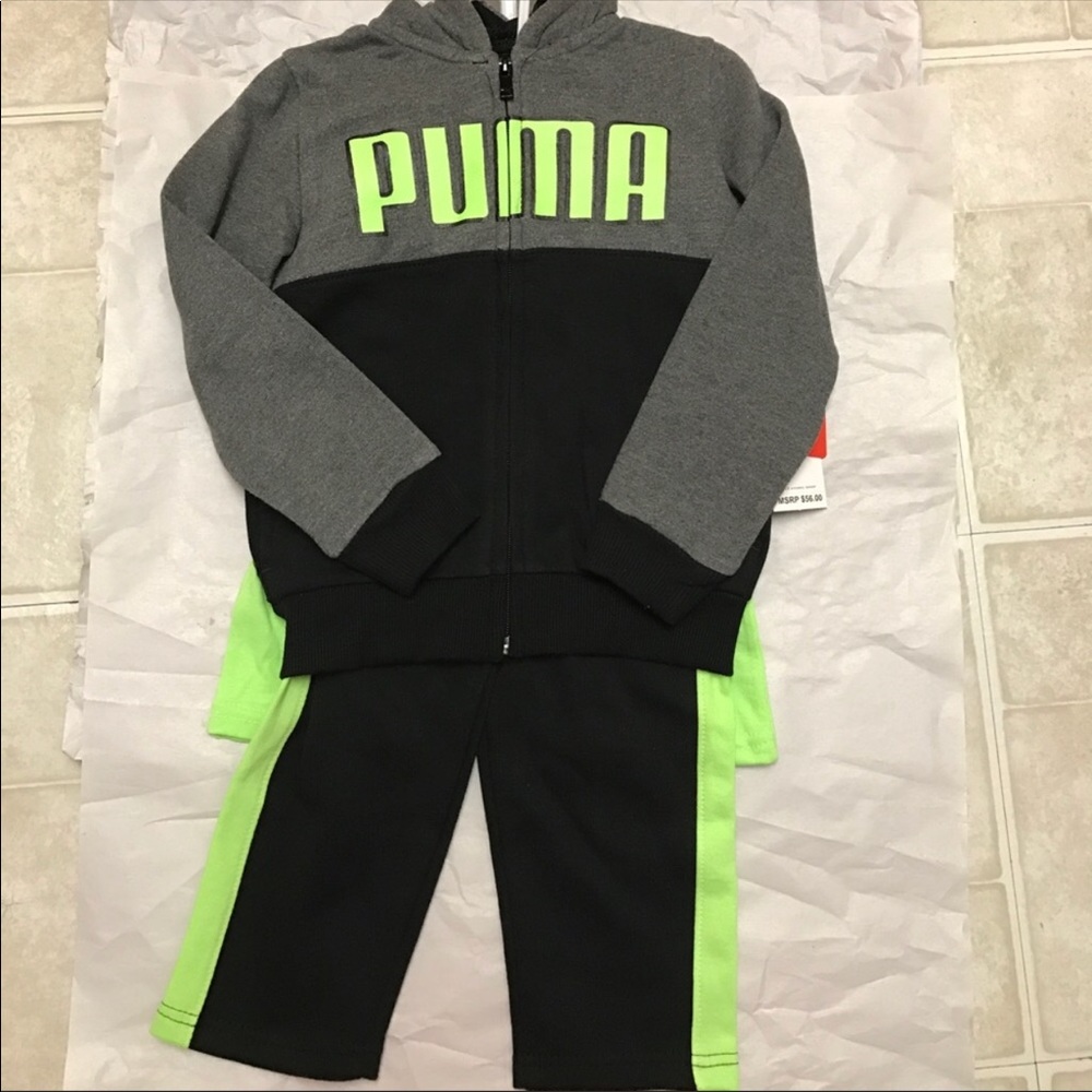 NWT PUMA BOYS 2T 3 Pieces Set
